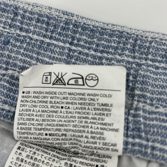 NWT Old Navy Linen Pants Women's Medium Blue & White Casual Comfy Wide Legs NEW - Picture 9 of 15